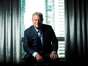 Al Gore poses for a photograph before talking about his new film &ampquot;An Inconvenient Sequel: Truth the Power&ampquot; in Toronto on Friday, July 21, 2017. THE CANADIAN PRESS/Nathan Denette