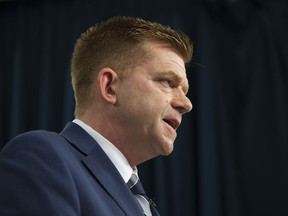 0630 news cecifinances

Wildrose leader Brian Jean responds to Alberta's 2016-17 year-end financial results, during a press conference at the Alberta Legislature, in Edmonton Thursday June 29, 2017. Photo by David Bloom

0630 news cecifinances Full Full contract in place
David Bloom, Postmedia