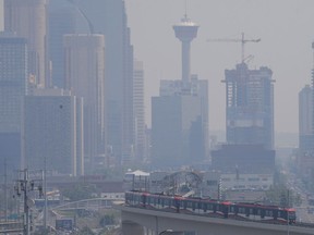 The city is under an air quality advisory, because of the wildfire smoke from the fires burning in B.C. and along the Alberta border.