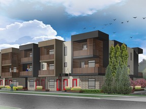 Rendering of 24-unit affordable housing project in Bridgeland.