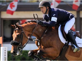 American Kent Farrington and his horse Gazelle were the winners of the 2017 Queen Elizabeth II Grand Prix event at the Spruce Meadows North American on Saturday July 8, 2017.
