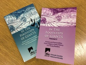 Chinook Country Historical Society  has now released two books that explore local history for children: In the Footsteps of Giants