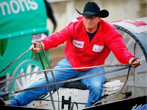 Stampede rodeo

Mark Sutherland driving the Cowboys Casino Posse wagon in heat four of the 2017 GMC Rangeland Derby at the Calgary Stampede. AL CHAREST/POSTMEDIA

Postmedia Calgary Stampede2017
Al Charest, Al Charest/Postmedia