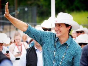 Prime Minister Justin Trudeau during his visit to the 2017 Calgary Stampede.