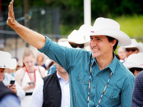 Prime Minister, Justin Trudeau during his visit to the 2017 Calgary Stampede. AL CHAREST/POSTMEDIA