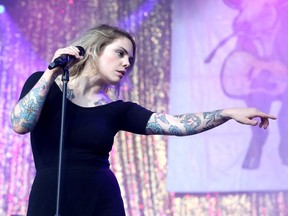 Quebec singer Beatrice Martin, aka Coeur de Pirate, entertained crowds at the Calgary Folk Festival with a mix of French and English songs on Thursday.