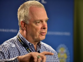 Calgary police chief Roger Chaffin, speaking to media on Tuesday, July 11 2017.