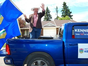 Jason Kenney at the Ponoka Stampede.