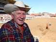 Frank Sisson long time Calgarian and entertainment icon celebrates his 42nd year patrolling the infield at the Calgary Stampede. AL CHAREST/POSTMEDIA