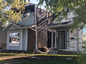 Two homes in Martindate were extensively damage din a Saturday morning blaze.