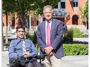 Nabeel Ramji and Erin Shilliday of RK access are working to improve accessibility in Calgary.