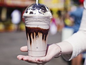 An oreo milkshake from the Milkshakes booth on the Calgary Stampede midway. KERIANNE SPROULE/POSTMEDIA