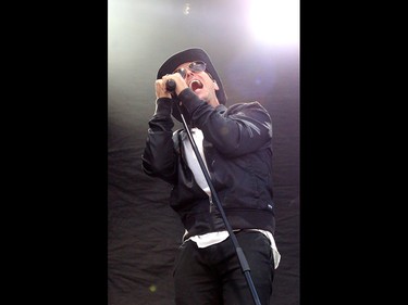 Raine Maida of the band Our Lady Peace performs at Fort Calgary during the Oxford Stomp. This year's event features music from Serena Ryder, Our Lady Peace and Corey Hart.Friday July 14, 2017 in Calgary, AB. DEAN PILLING/POSTMEDIA