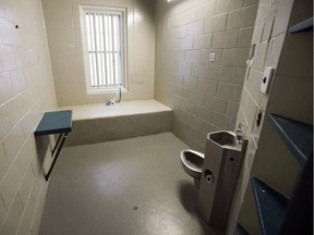 A segregation cell is shown in the Kingston Penitentiary in Kingston, Ontario.