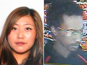 Calgary police released these images of Yu Chieh Liao, 24, Tewodros Mutugeta Kebede, 25.