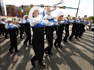 Thousands came out to watch the 105th Calgary Stampede Parade in downtown Calgary to kickoff The Greatest Outdoor Show on Earth on Friday July 7, 2017. DARREN MAKOWICHUK/Postmedia Network