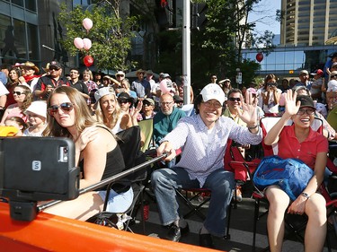 Thousands came out to watch the 105th Calgary Stampede Parade in downtown Calgary to kickoff The Greatest Outdoor Show on Earth on Friday July 7, 2017. DARREN MAKOWICHUK/Postmedia Network