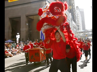 Thousands came out to watch the 105th Calgary Stampede Parade in downtown Calgary to kickoff The Greatest Outdoor Show on Earth on Friday July 7, 2017. DARREN MAKOWICHUK/Postmedia Network