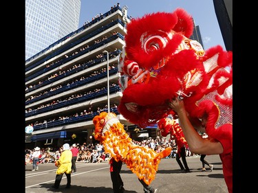 Thousands came out to watch the 105th Calgary Stampede Parade in downtown Calgary to kickoff The Greatest Outdoor Show on Earth on Friday July 7, 2017. DARREN MAKOWICHUK/Postmedia Network