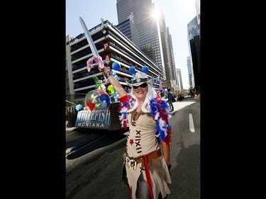 Thousands came out to watch the 105th Calgary Stampede Parade in downtown Calgary to kickoff The Greatest Outdoor Show on Earth on Friday July 7, 2017. DARREN MAKOWICHUK/Postmedia Network