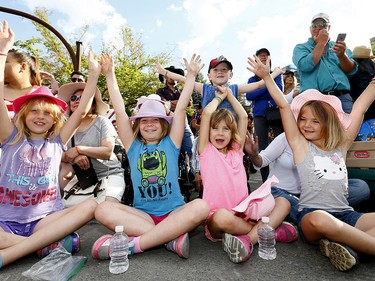 Thousands came out to watch the 105th Calgary Stampede Parade in downtown Calgary to kickoff The Greatest Outdoor Show on Earth on Friday July 7, 2017. DARREN MAKOWICHUK/Postmedia Network