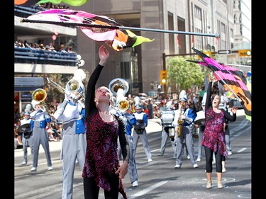 Thousands came out to watch the 105th Calgary Stampede Parade in downtown Calgary to kickoff The Greatest Outdoor Show on Earth on Friday July 7, 2017. DARREN MAKOWICHUK/Postmedia Network