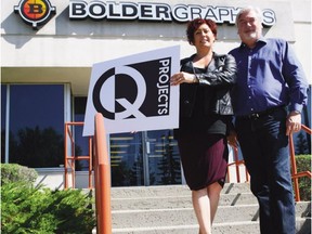 Kevin McCoy, president of Bolder Graphics, and Heather Lawton have launched a new architectural graphics and signage division of Bolder, called Q Projects.