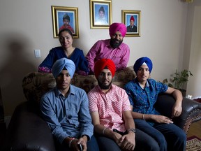 Census info on Canadian families

Avinash Khangura and his wife Amarjit with their children Himmat, 17, left, Manjot, 19 and Amrinder, 16, at their home in Calgary on Wednesday August 2, 2017. Leah Hennel/Postmedia
Leah Hennel Leah Hennel, Leah Hennel/Postmedia