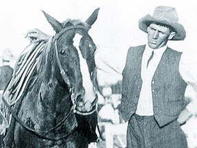 Herald reader remembers the time he helped cool down legendary cowboy Clem Gardner's horse. Postmedia archives