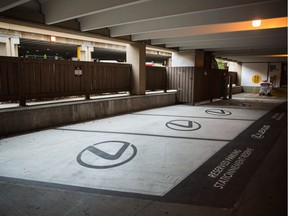 Nine handicap parking stalls at the Calgary International Airpot were converted to Lexus only vehicle parking.