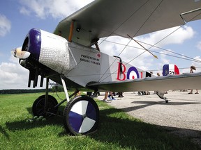 One of the replica Nieuport XI bi-planes in the Vimy Flight: Birth of a Nation tour, which will pass through Calgary this weekend.