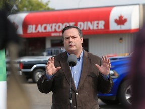 Jason Kenney makes policy announcement at Blackfoot Diner

UCP leadership candidate Jason Kenny speaks at a media event at the Blackfoot Diner in Calgary on Tuesday Aug 1, 2017.  Gavin Young/Postmedia

Postmedia Calgary
Gavin Young Gavin Young, Gavin Young