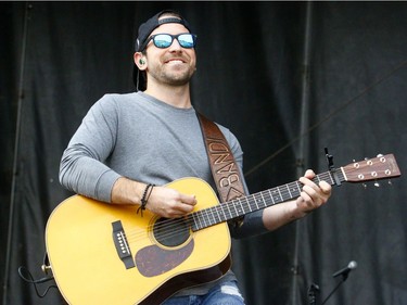 Chris Bandi performs on day three of the Country Thunder music festival held at Prairie Winds Park on Sunday, August 20, 2017.