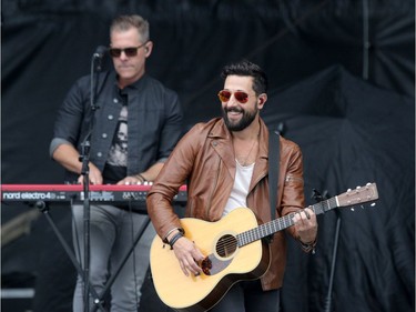 Matthew Ramsey and Trevor Rosen from Old Dominion performs on day three of the Country Thunder music festival held at Prairie Winds Park on Sunday, August 20, 2017. Dean Pilling/Postmedia