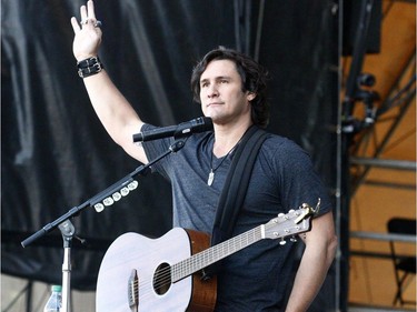 Joe Nichols performs on day two of the Country Thunder music festival held at Prairie Winds Park Saturday, August 19, 2017. Dean Pilling/Postmedia