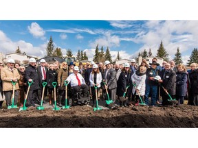 Calgary Centre MP Kent Hehr, Alberta’s Minister of Seniors and Housing Lori Sigurdson, and Mayor Naheed Nenshi were all on hand at the ground-breaking event for Horizon Housing Society’s new 161-unit affordable housing development in Glamorgan in April.