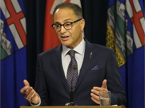 Alberta Finance Minister Joe Ceci presented the Q1 fiscal update for 2017-18 at the Alberta Legislature on Wednesday August 23, 2017. (PHOTO BY LARRY WONG/POSTMEDIA)
Larry Wong, POSTMEDIA NETWORK