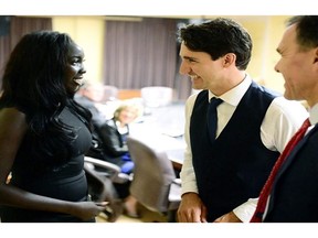 Nyagua Chiek is a Plan International Canada youth advocate. Last fall, Nyagua participated in Plan International Canada's Girls Belong Here, and stepped into the role of Finance Minister Bill Morneau for the day and met Prime Minister Justin Trudeau.
