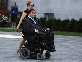 Kent Hehr arrives at Rideau Hall in Ottawa, Ontario on August 28, 2017.