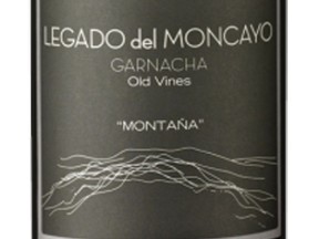 Calgary Herald, Aug. 25 2017. Legado del Moncayo Old Vines Garnacha 'Montana' for Darren Oleksyn wine column running Spet. 2, 2017.