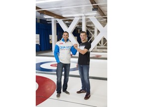 Qualico Communities sponsored curler John Morris and his little brother through Big Brothers and Big Sisters, Cole.