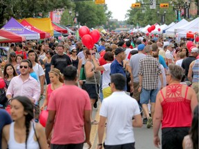 People pack 9th Avenue for Sunfest in 2014. This year's edition of the street festival goes this weekend.