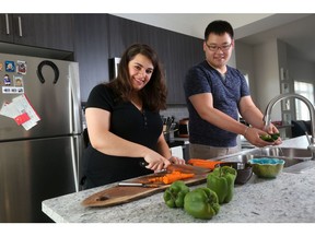 Anastasia Kircheva and Lucas Jiang love their new home that has lots of natural light, and a open design around the kitchen, one of their favourite spaces to be in.