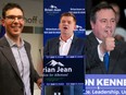 United Conservative Party leadership candidates (L-R) Doug Schweitzer, Brian Jean, Jason Kenney