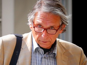 Robin Wortman outside Calgary court on Monday, Aug. 14, 2017. Wortman, a former board member with the Calgary Homeless Foundation, is charged with sexual assault involving a minor.