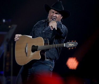 Country singer Garth Brooks performs at the Scotiabank Saddledome in Calgary on Friday September 1, 2017. Leah Hennel/Postmedia