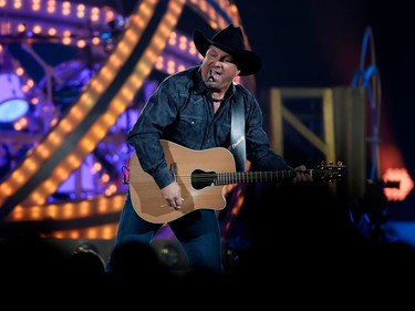 Country singer Garth Brooks performs at the Scotiabank Saddledome in Calgary on Friday September 1, 2017. Leah Hennel/Postmedia