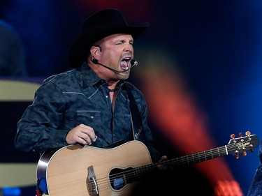 Country singer Garth Brooks performs at the Scotiabank Saddledome in Calgary on Friday September 1, 2017. Leah Hennel/Postmedia