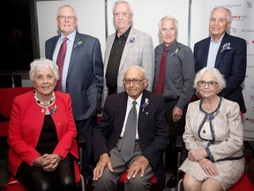 Top 7 Over 70 winners are: (back row from left) Alan Fergusson, Al Muirhead, Gerry Miller, Don Seaman and (front row from left) Vera Goodman, Dr. Amin Ghali and Marjorie Zingle.