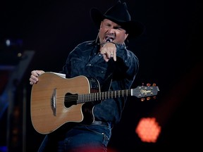 Country singer Garth Brooks performs at the Scotiabank Saddledome on Friday September 1, 2017.
